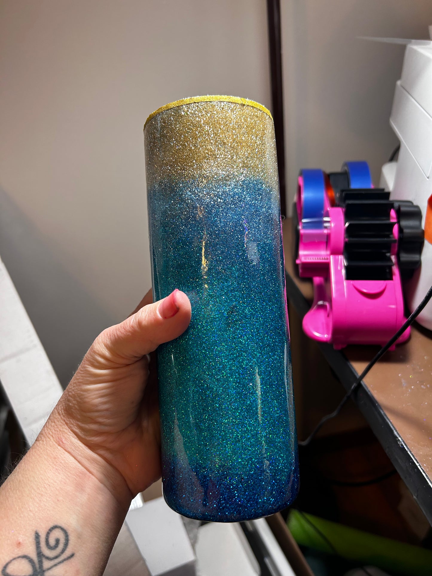 Glitter Beach Tumbler