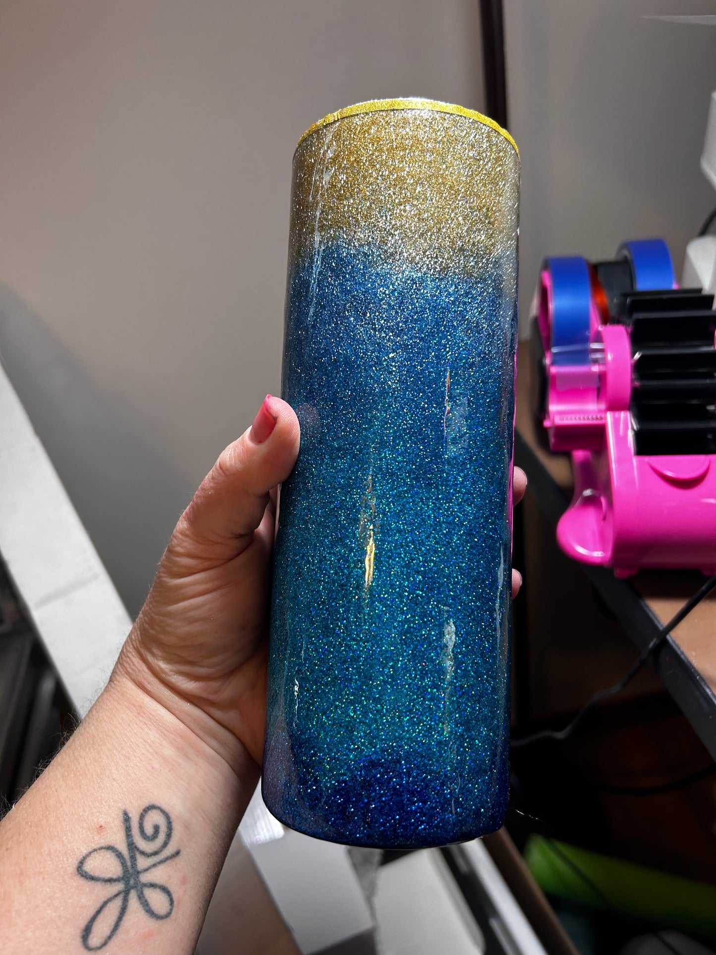 Glitter Beach Tumbler