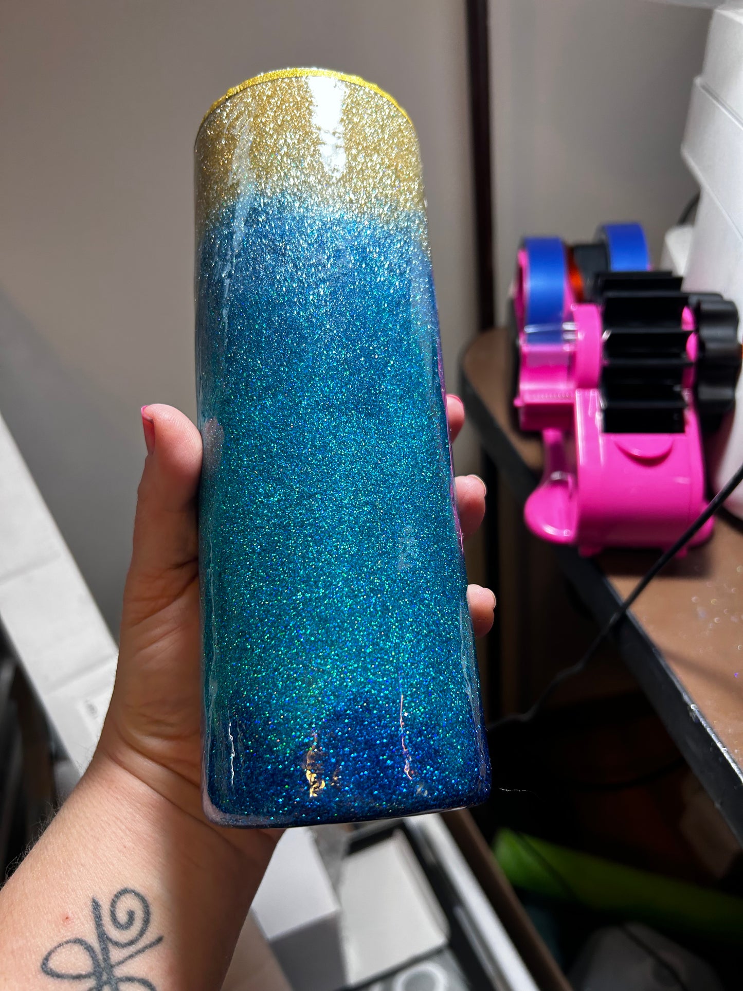 Glitter Beach Tumbler