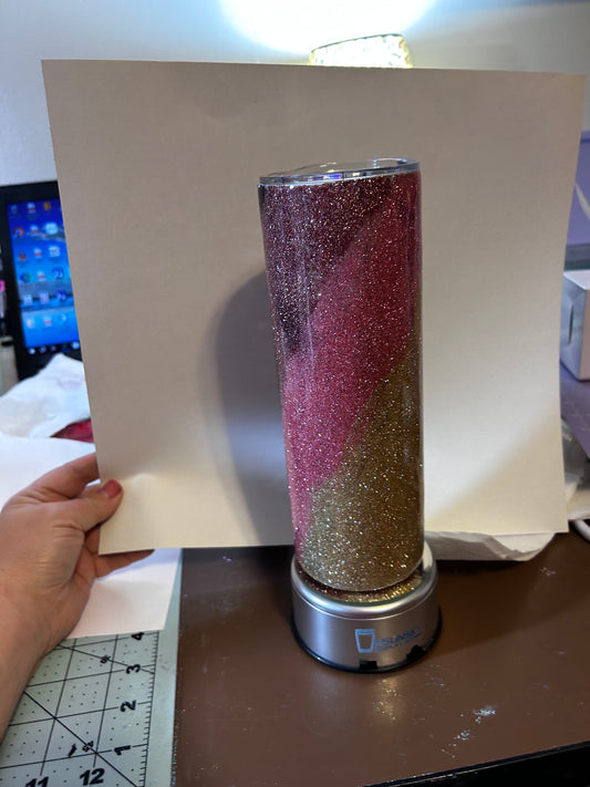 Glitter Swoosh Tumbler