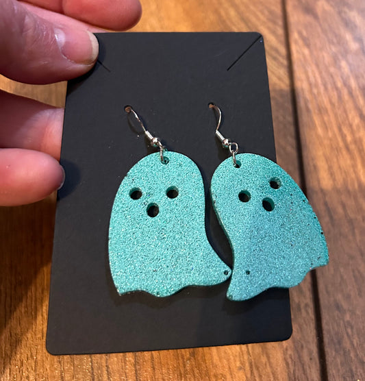 Cute Blue Ghost Earrings