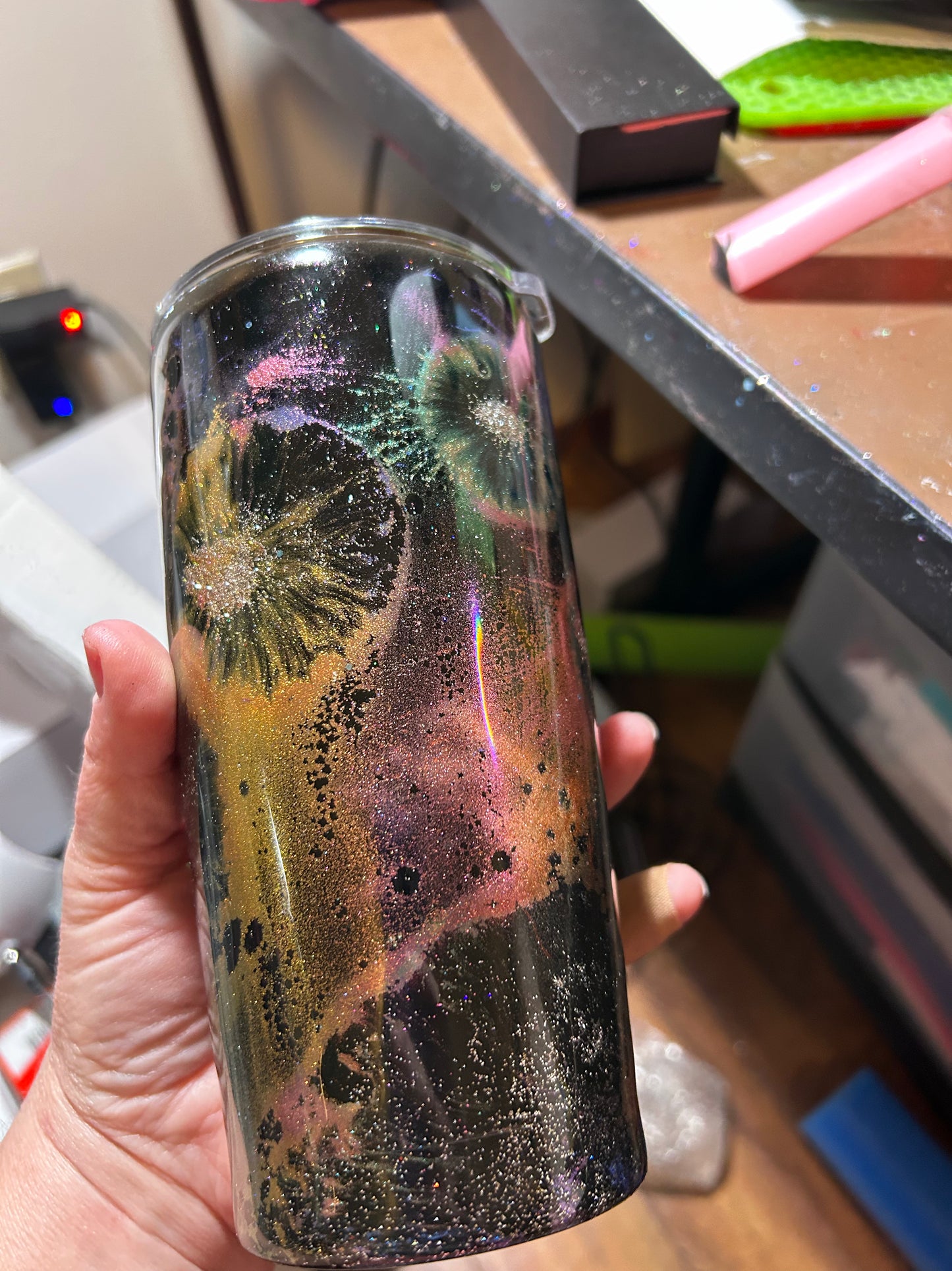 Fireworks Themed Tumbler