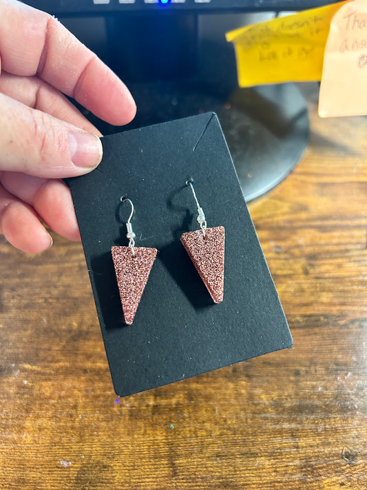 Champagne Triangle Earrings