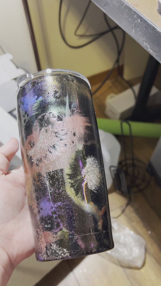 Fireworks Themed Tumbler